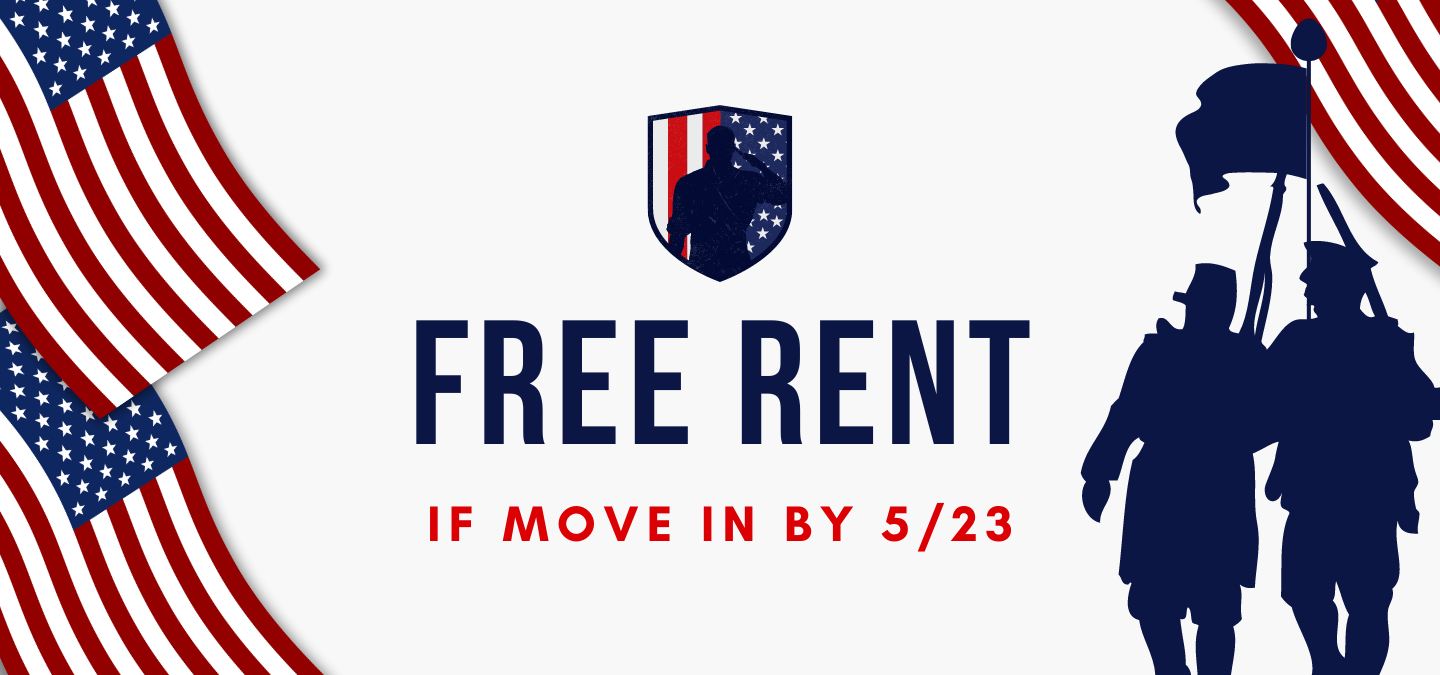 free rent if move in by 5/23.